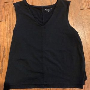 Athleta Black V Neck Tank Top